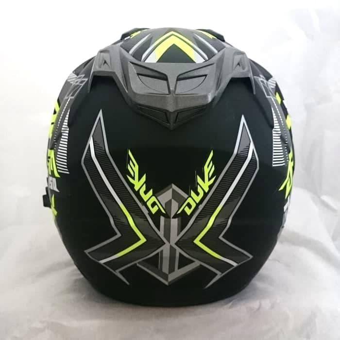 (Allthebest) Helm 2 kaca Black doff Yellow Duke DMN
