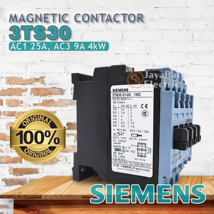 KONTAKTOR CONTACTOR SIEMENS 3TS30 3TS3010 3TS3001 24V 110V 220V 380V