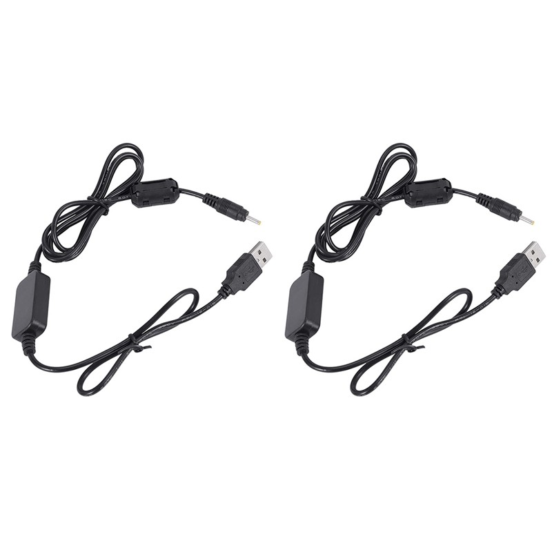 2X USB Charger Cable Charger For YAESU VX-1R VX-2R VX-3R Battery