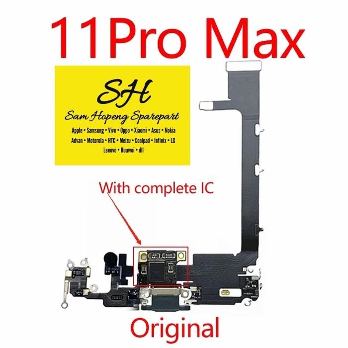 Iphone 11 Pro Max Flexible Fleksibel Connector Charger Original + Ic