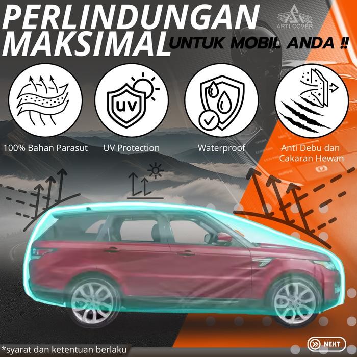 (ARTI COVER) Selimut Sarung Body Cover Mobil Suzuki Ertiga 2013 2015 2017 Outdoor Indoor Waterproof