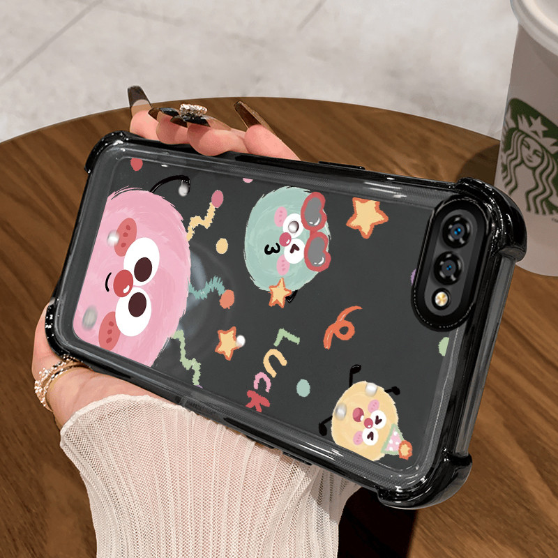 Casing Hp untuk Realme C2 C2s OPPO A1K Case Casing Softcase bola wol Kesing HP pelindung silikon emp