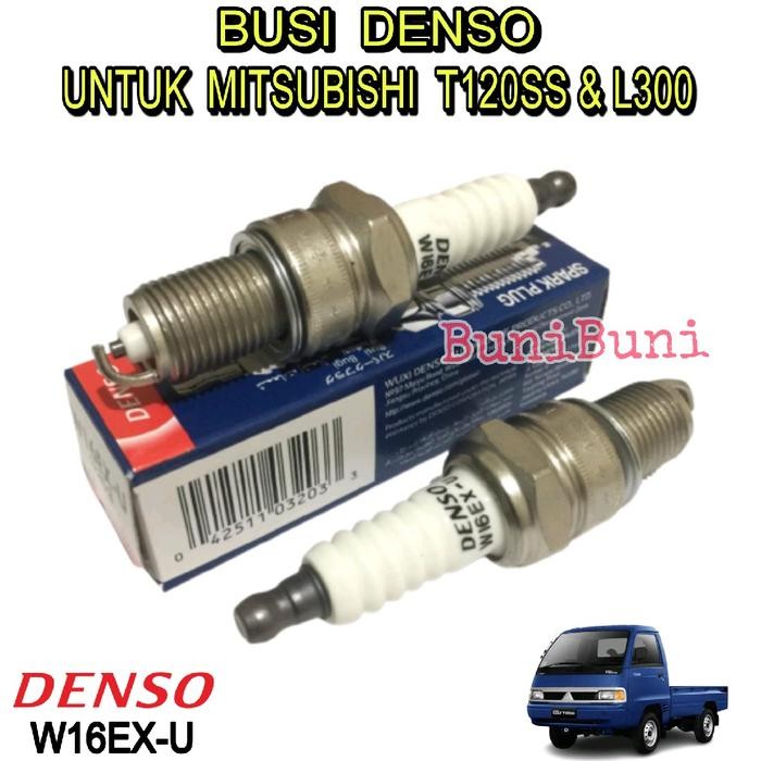 Busi Mobil Mitsubishi T120Ss / L300 / Kuda Bensin 1.6 / Colt T120 Lama Original Denso W16Ex-U Kode