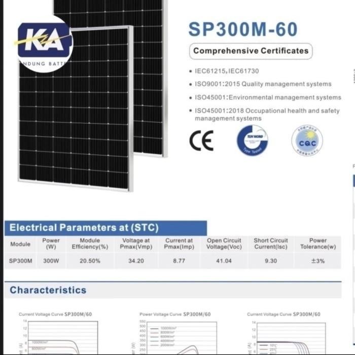 solar panel surya cell module st solar stc 300wp 300 wp MONO 24v
