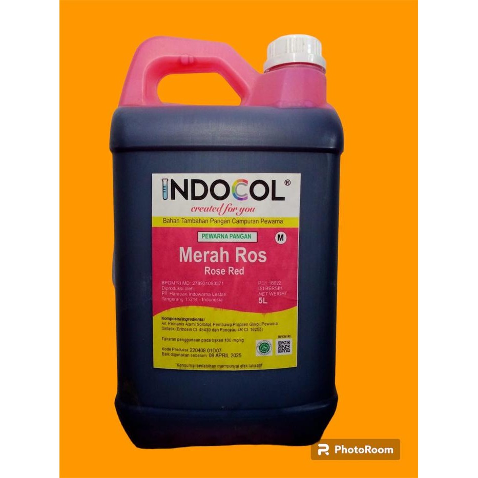 

Indocol Pewarna Cair Merah Ros (5 Liter) Gratis Ongkir