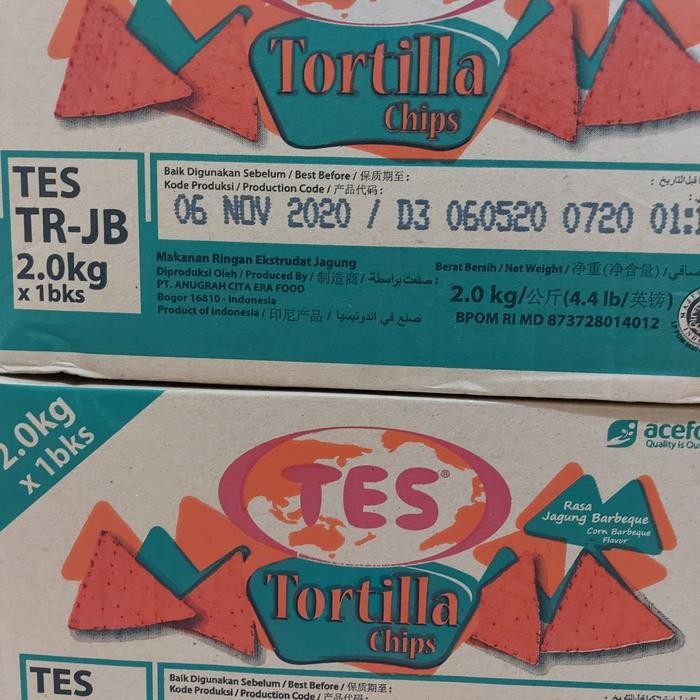 

Tortilla Chips Bbq Tortila Tes 1 Dus 2Kg Gratis Ongkir