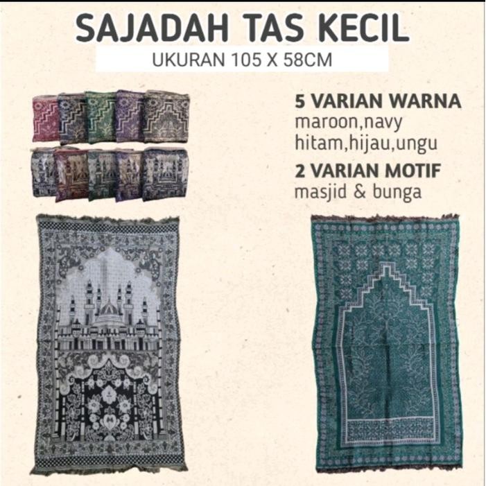Sajadah Tas Kecil Rayon / Sajadah Tas Murah / Sajadah Travel Tas