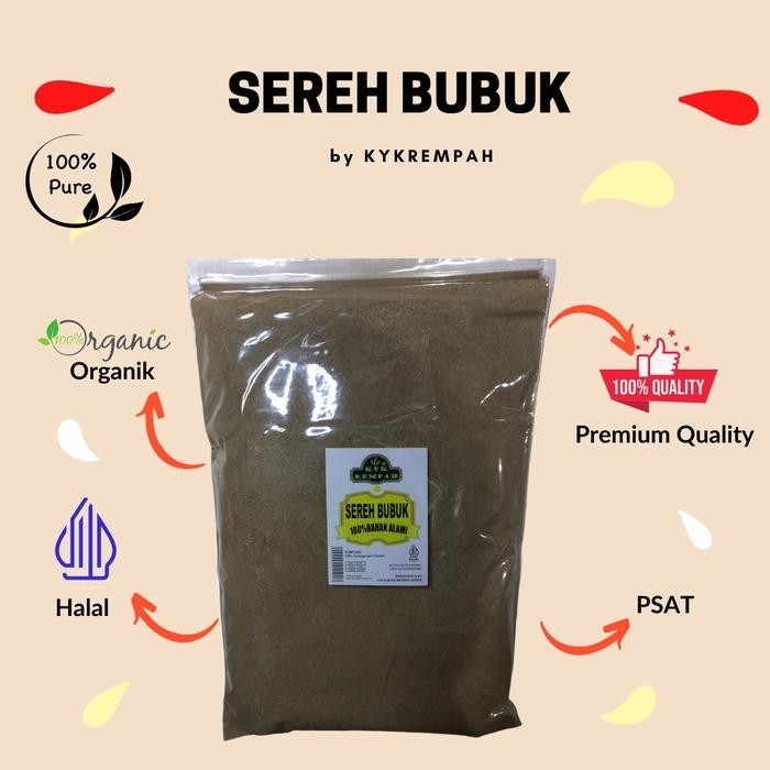 

Sereh Bubuk /Lemongrass [ 1 Kg] Rempah Serai