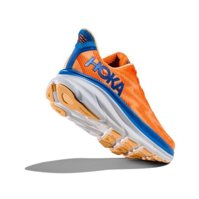 Hoka Clifton 9 Mens Road Running Shoes - Vibrant Orange / Impala