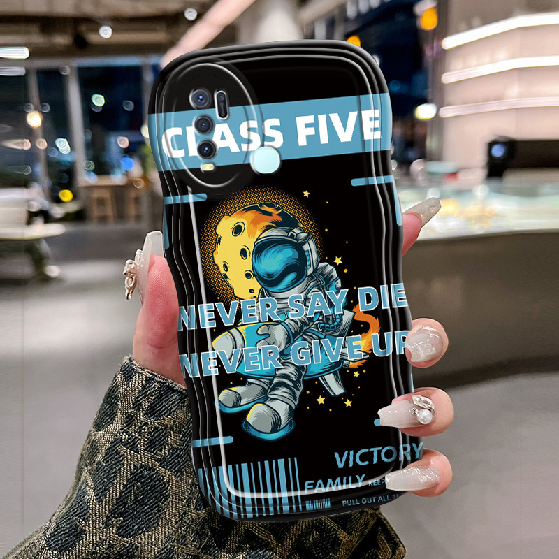 Casing Hp Untuk VIVO Y50 Y30 Y30i Case Krim gelombang cntik Softcase Silikon Kesing Nasa astronot Ce