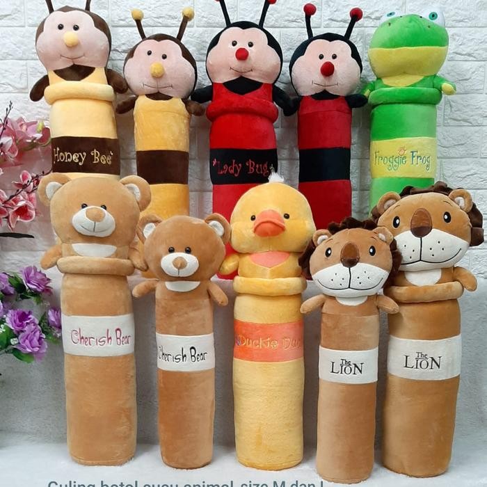 Guling Animal size 60cm/guling boneka binatang/guling singa beruang