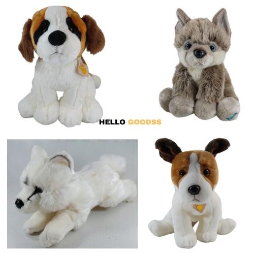 Boneka Binatang Anjing St.Bernard Jack Russell Serigala - Ukuran M