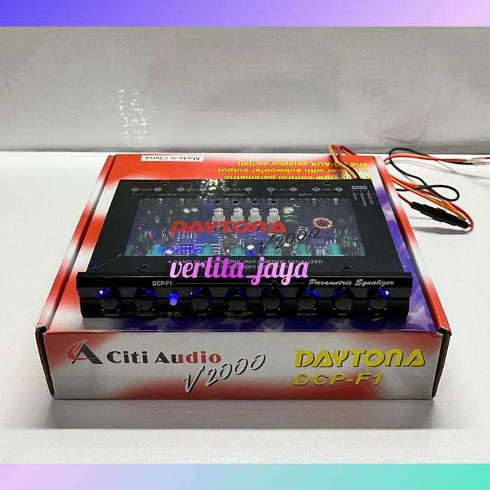 parametrik equalizer daytona dcf-f1 v2000 termurah car audio mobil