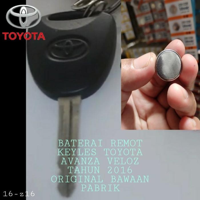 (Allthebest) Baterai remot remote mobil Toyota Avanza Veloz tahun 2016 Original