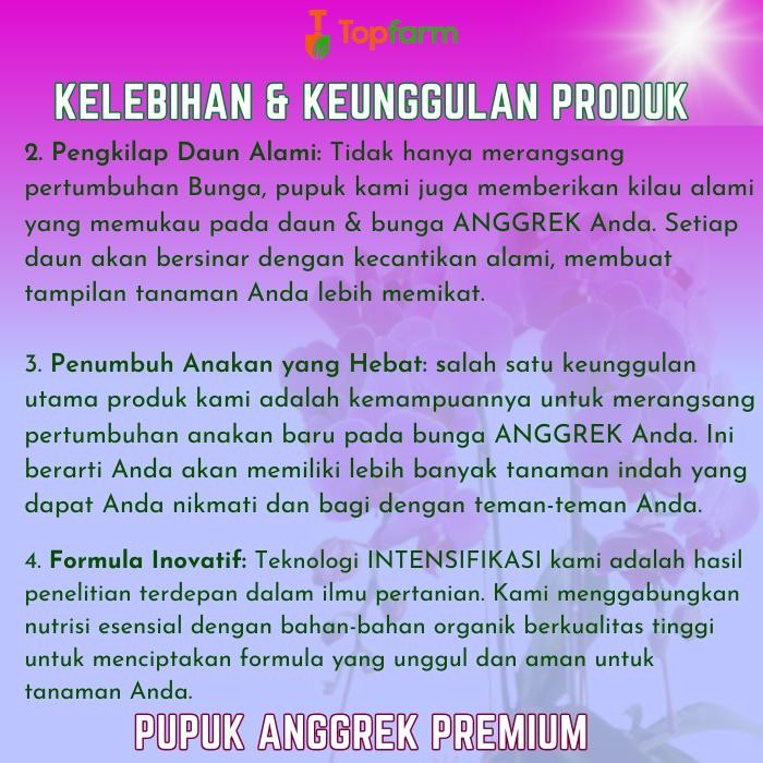 Pupuk Anggrek / Booster Anggrek / Pupuk Perangsang Bunga Anggrek / Pupuk Penyubur Tanaman Anggrek /