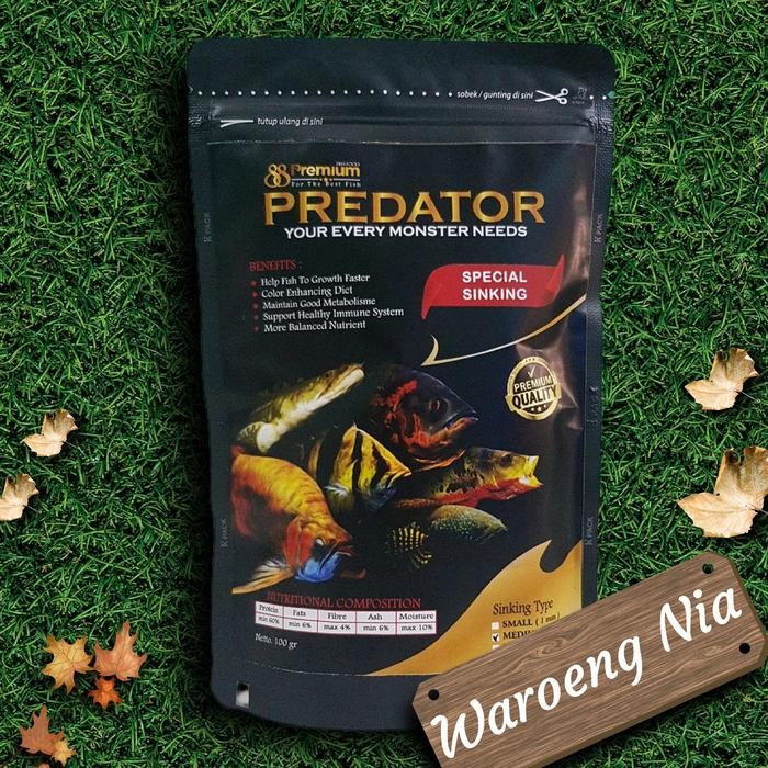 PELET IKAN PREMIUM 88 PREDATOR / PAKAN TENGGELAM / SINKING PELLET