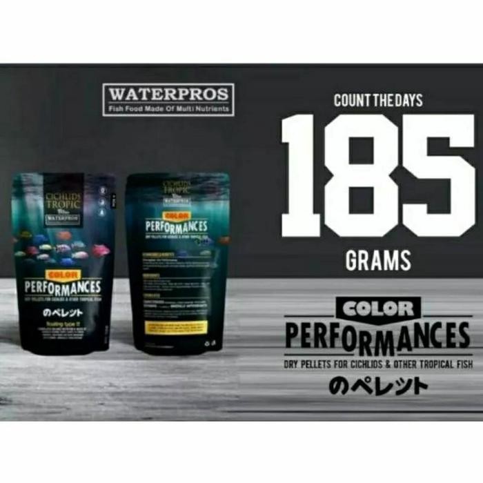PELET IKAN TROPIC CICHLID WATERPROS PUMP COLOR PERFORMANCE 185 GRAM