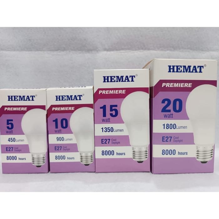 New HEMAT lampu led hemat premiere 5/10/15/20 watt