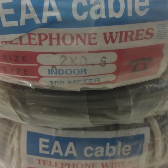 Terbaik Kabel Telepon Eterna Eaa 2X0,6 @100M 2X0.6
