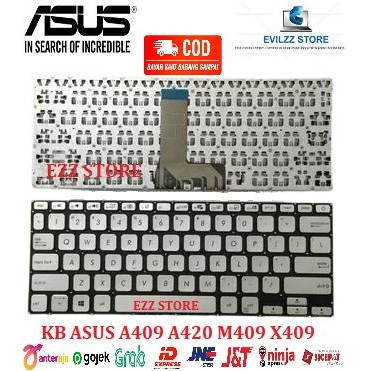 KEYBOARD LAPTOP ASUS A409 X409 M409 M409A M409B M409BA M409DA SILVER