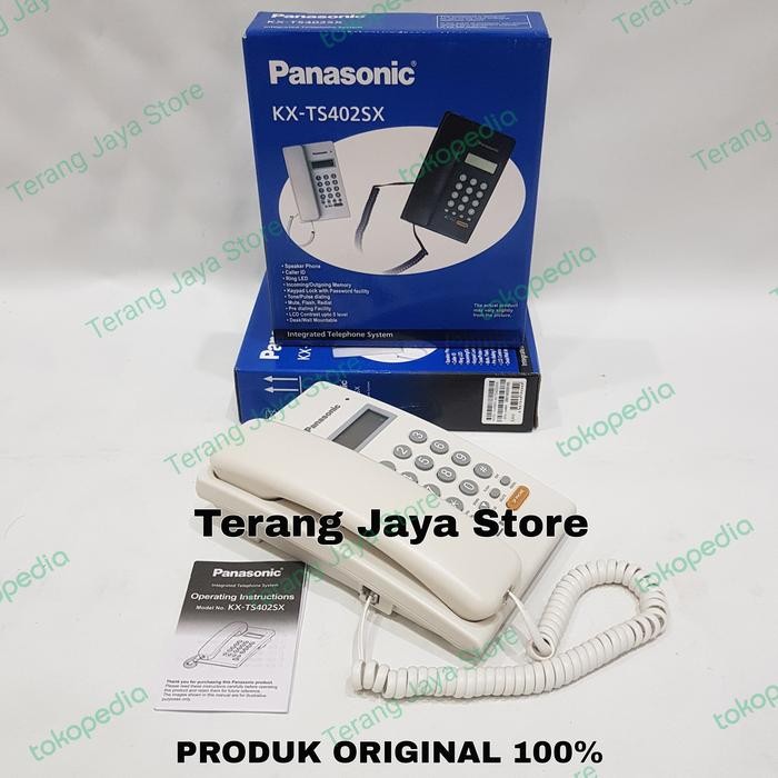 Termurah Telepon Kabel Panasonic Kx-Ts400Sx Pesawat Telepon Panasonic Kx-Ts400