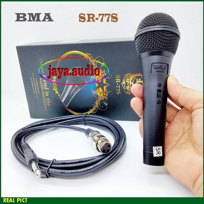 MIC BMA SR77S MIK KABEL MICROPHONE MIK KARAOKE Mik Vokal Kabel Mic BMA SR 77 S