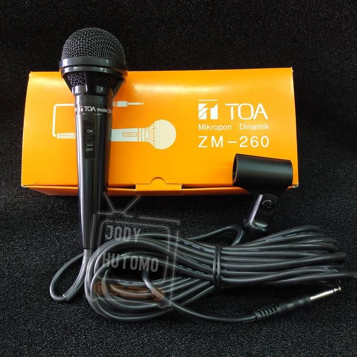 TOA Mic Microphone TOA ZM260 ORIGINAL Mic Kabel Vocal TOA ZM-260