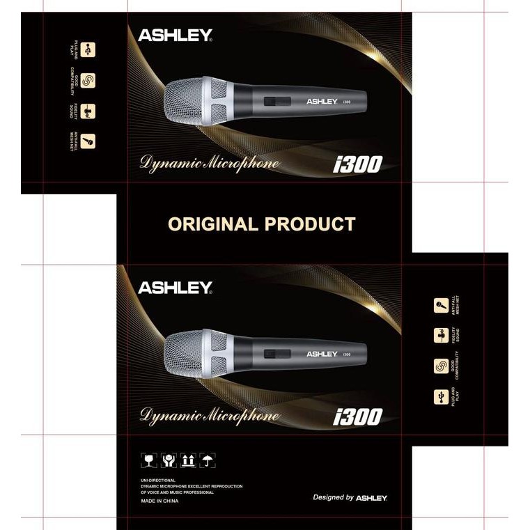 mic kabel ashley i300 i 300 original