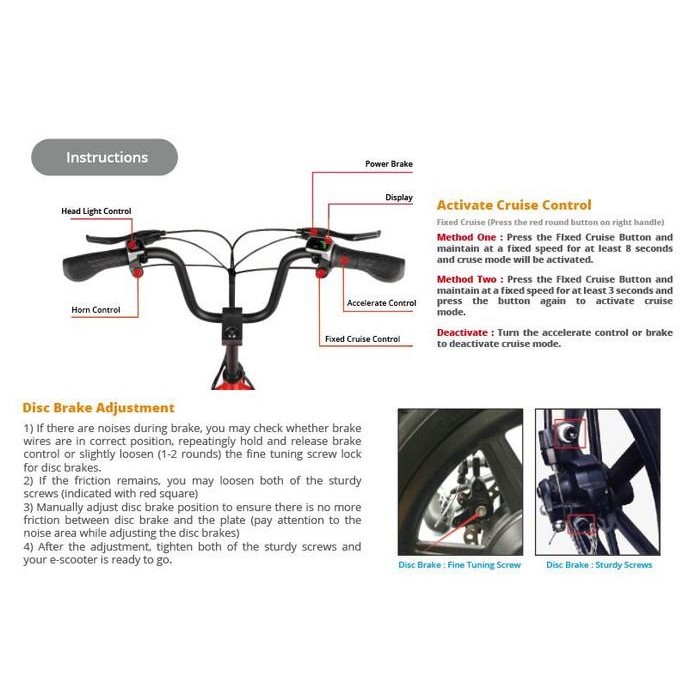 Skuter Listrik FIIDO Q1 Scooter Listrik 36V 250W 10.4Ah 12 Inch UL2272