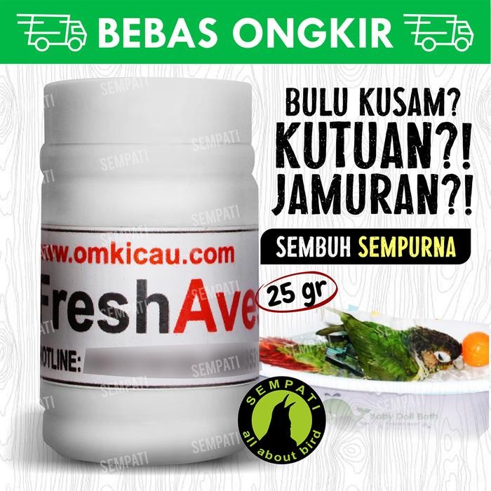 FRESH AVES OM KICAU OBAT BURUNG SAKIT BULU KUSAM JAMURAN KUTUAN