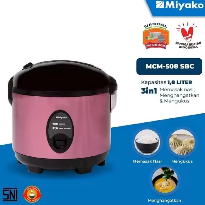 Miyako MCM-508 SBC Rice Cooker 1.8L Mejikom MCM508 SBC Anti Lengket