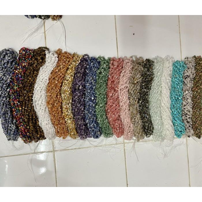 Bahan kalung Batu pecah panjang 80 cm
