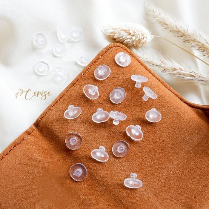 Additional earrings plug karet penahan anting pantat anting