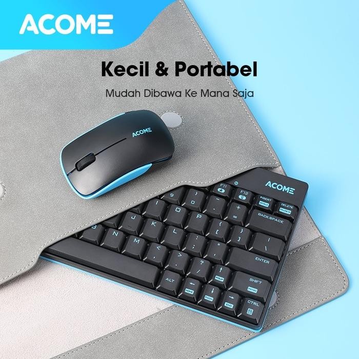 [Allthebest] Acome Keyboard & Mouse Wireless Portable 1600DPI AKM2000