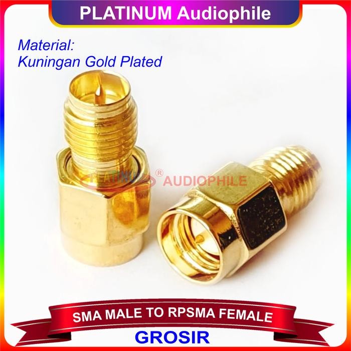 [Allthebest] Konektor SMA Male to RP SMA Female RPSMA RF Adapter Connector Antena