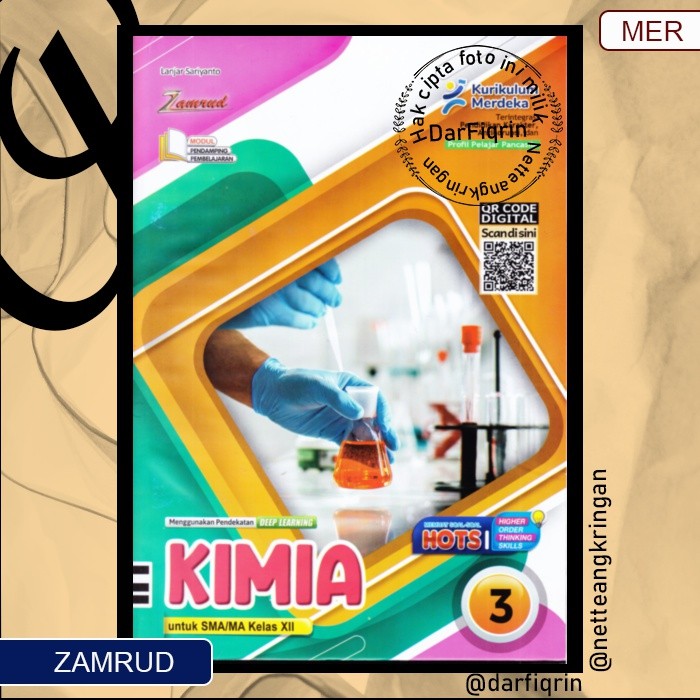 LKS Kimia Kelas 12 Semester 1 dan 2 SMA/MA KURMER Kurikulum Merdeka-Zamrud-HOTS-Lanjar
