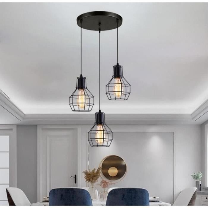 (Allthebest) Lampu Gantung Ruang Tamu Hias Ruang Tamu Vintage Modern Kap