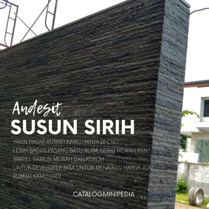 Executive Batu Alam Andesit susun sirih 3 x 40