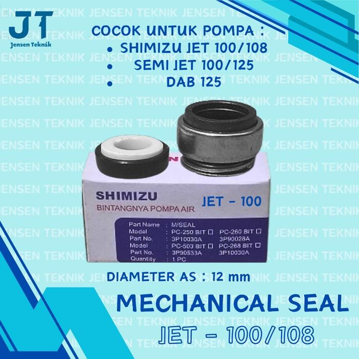 Mechanical Seal Pompa Air Shimizu Jet 100/108 Original