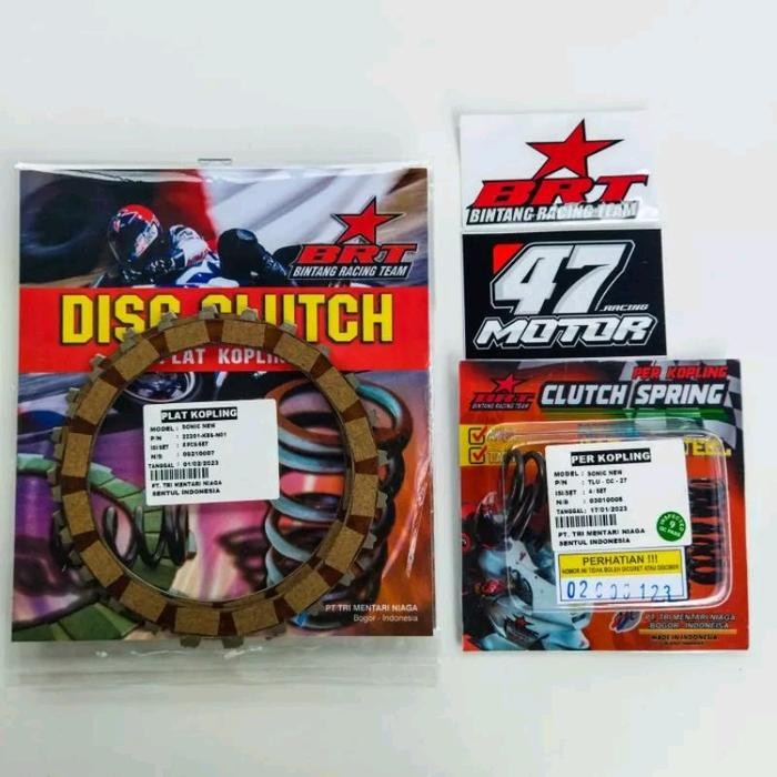 Paket Kampas & Per Kopling BRT Sonic 150 New Cb Cbr 150R