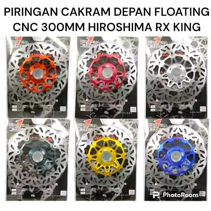 PIRINGAN DEPAN CAKRAM HIROSIMA 300MM RXKING CNC FLOATING BRAKE DISK DI