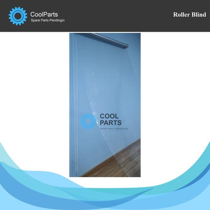 Roller Blind / Tirai / PVC Curtain Food Grade u/ Open Showcase Uk 75 x 150 cm