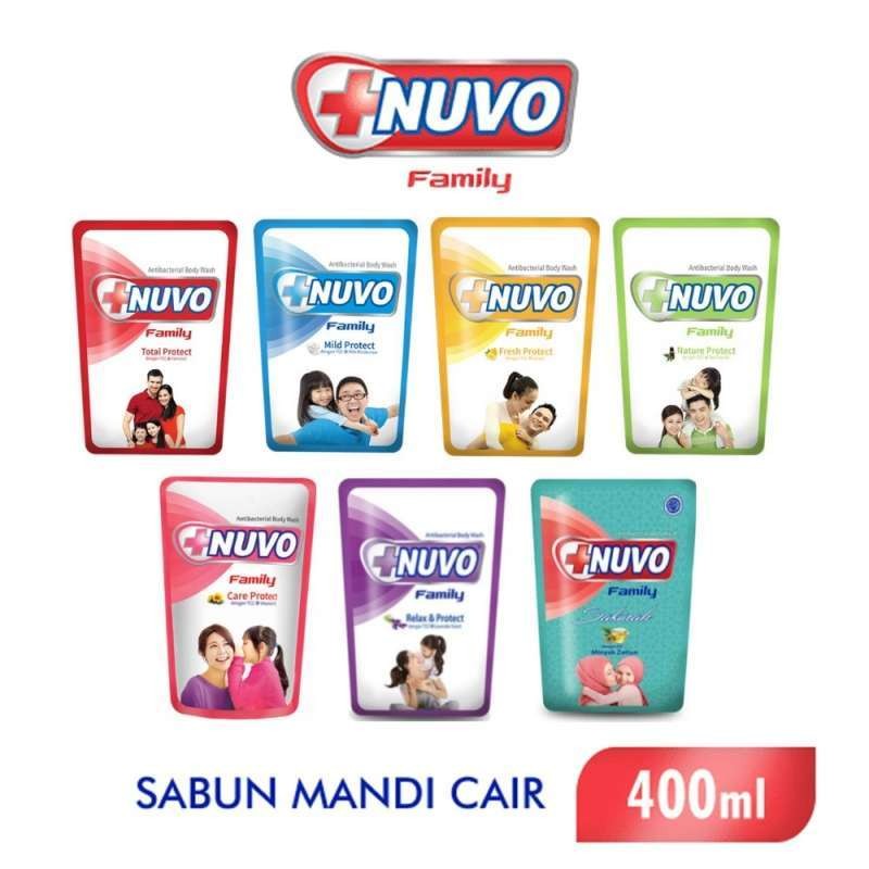 Nuvo Family Bodywash 400ml/Nuvo Sabun Refill 400ml
