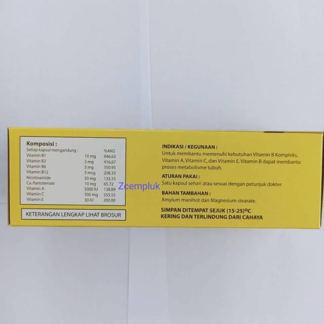 (Expert) Selkom C Gold Vitamin B Kompleks, Dan Vitamin A,C,E (1Strip =