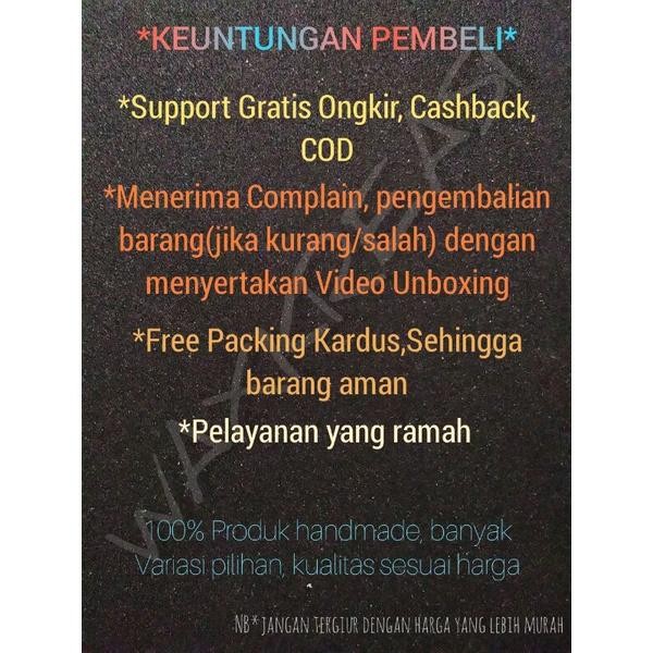 (Expert) FAVORITE Kalung Pria Wanita Viral Handmade Resin Black Blue Green Red