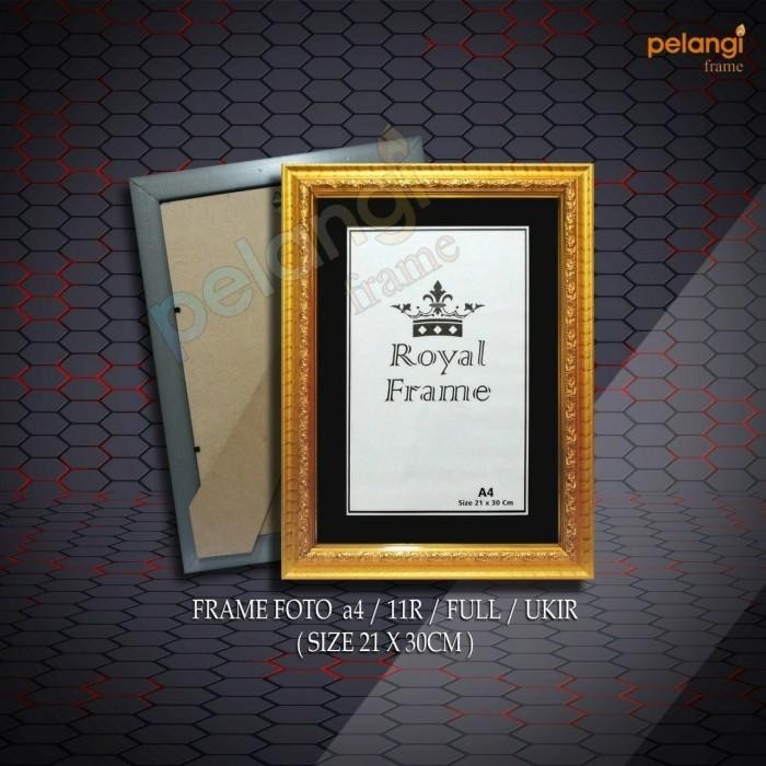 (Expert) bingkai foto / figura 11R / A4 gold ukir