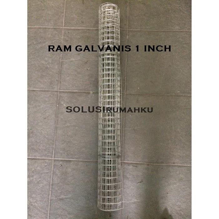 (Expert)Kawat Loket Ram Galvanis 1 Inch Pagar Jaring Kandang Ayam 1 Roll  - 1Inch 20Meter