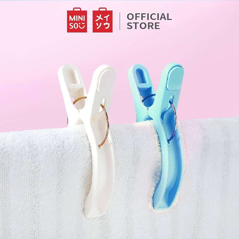 Jepit Baju MINISO Jepit Jemuran Miniso Colorful Laundry Clips (12 pcs)