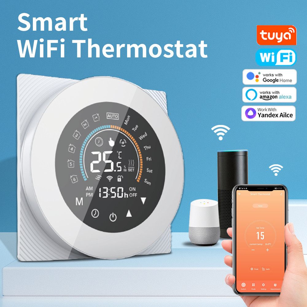 Tuya Smart Wifi Thermostat LCD Digital Touch Temperature Control