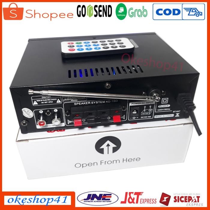 (Expert) FLECO BT-858A Mini Amplifier Bluetooth Stereo Karaoke
